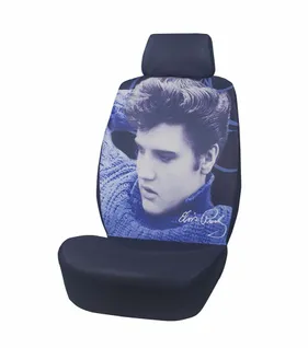 Elvis universal seat cover blue