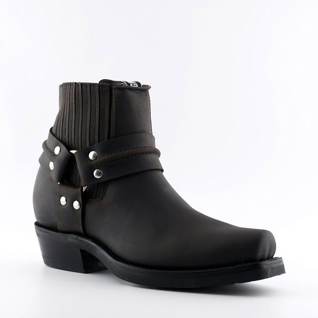 Biker boots Renegade Lo brown Low Leg Harness Boots Goodyear Welted Leather upper Soft Leather lining Rubber soles Made in Mexico str 36-46 