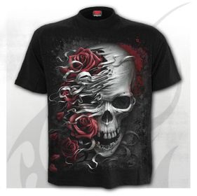 Skulls and roses t-skjorte str S-2Xl pris 300-,