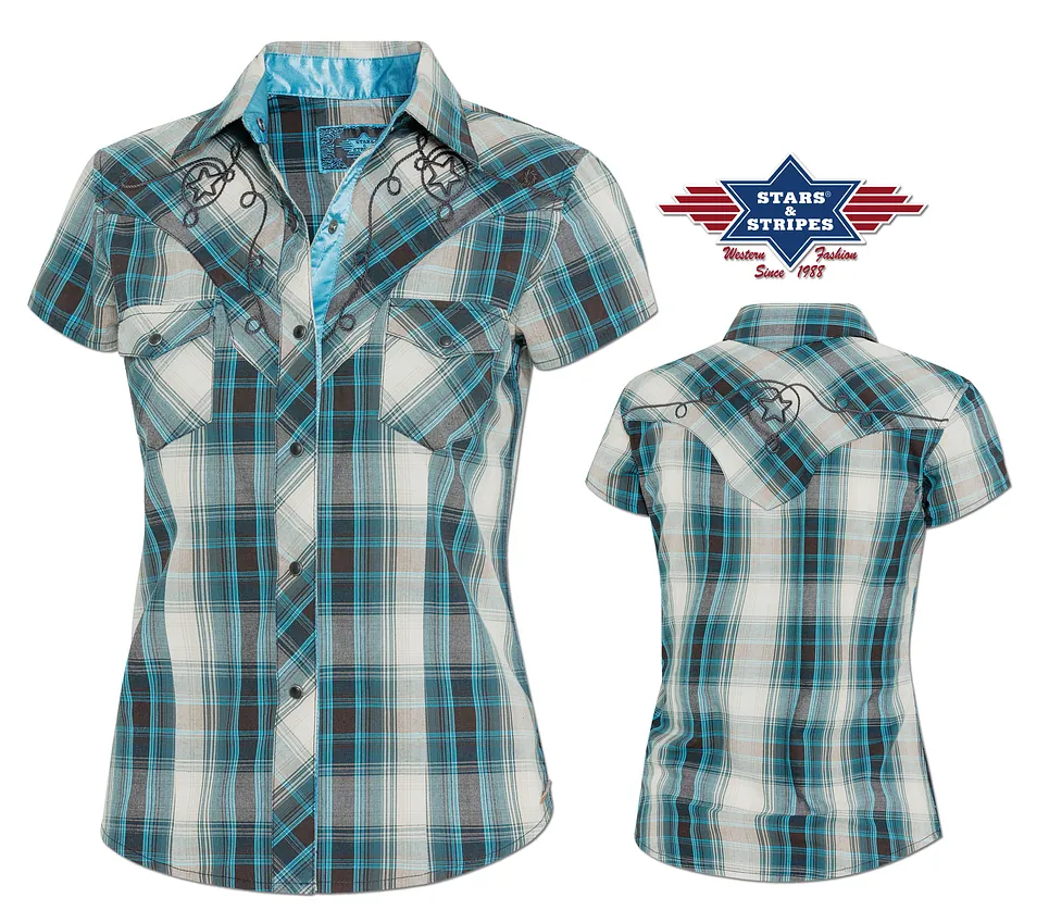 Westernskjorte dame Josie str S-3Xl 