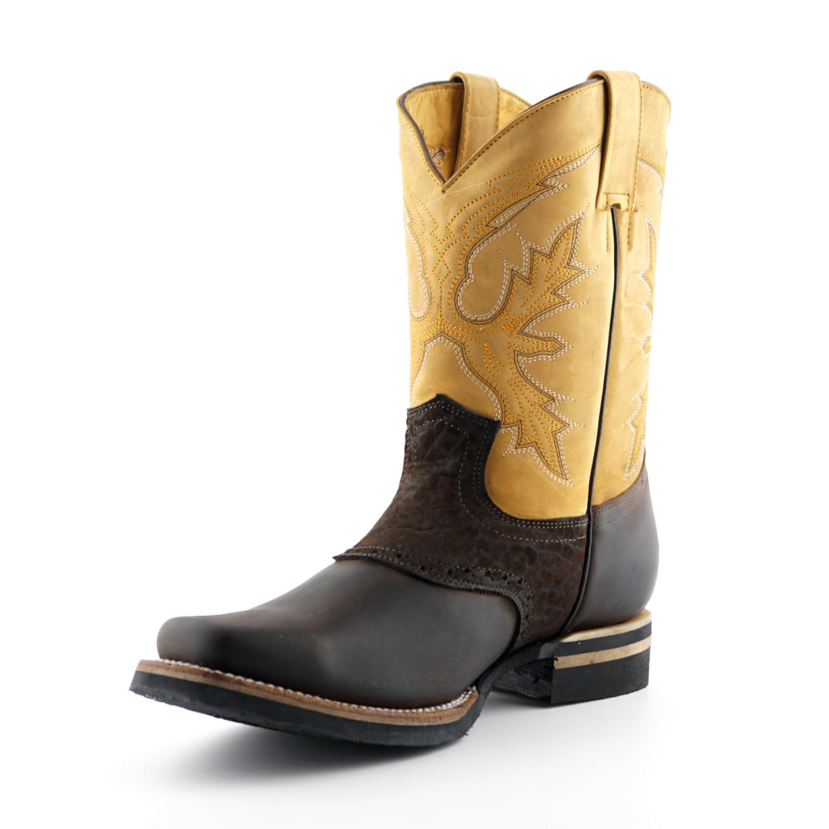 Western boots Frontier Goodyear Welted Leather upper Soft Leather lining Rubber Soles Made in Mexico str 37-46 Pris 1950-,