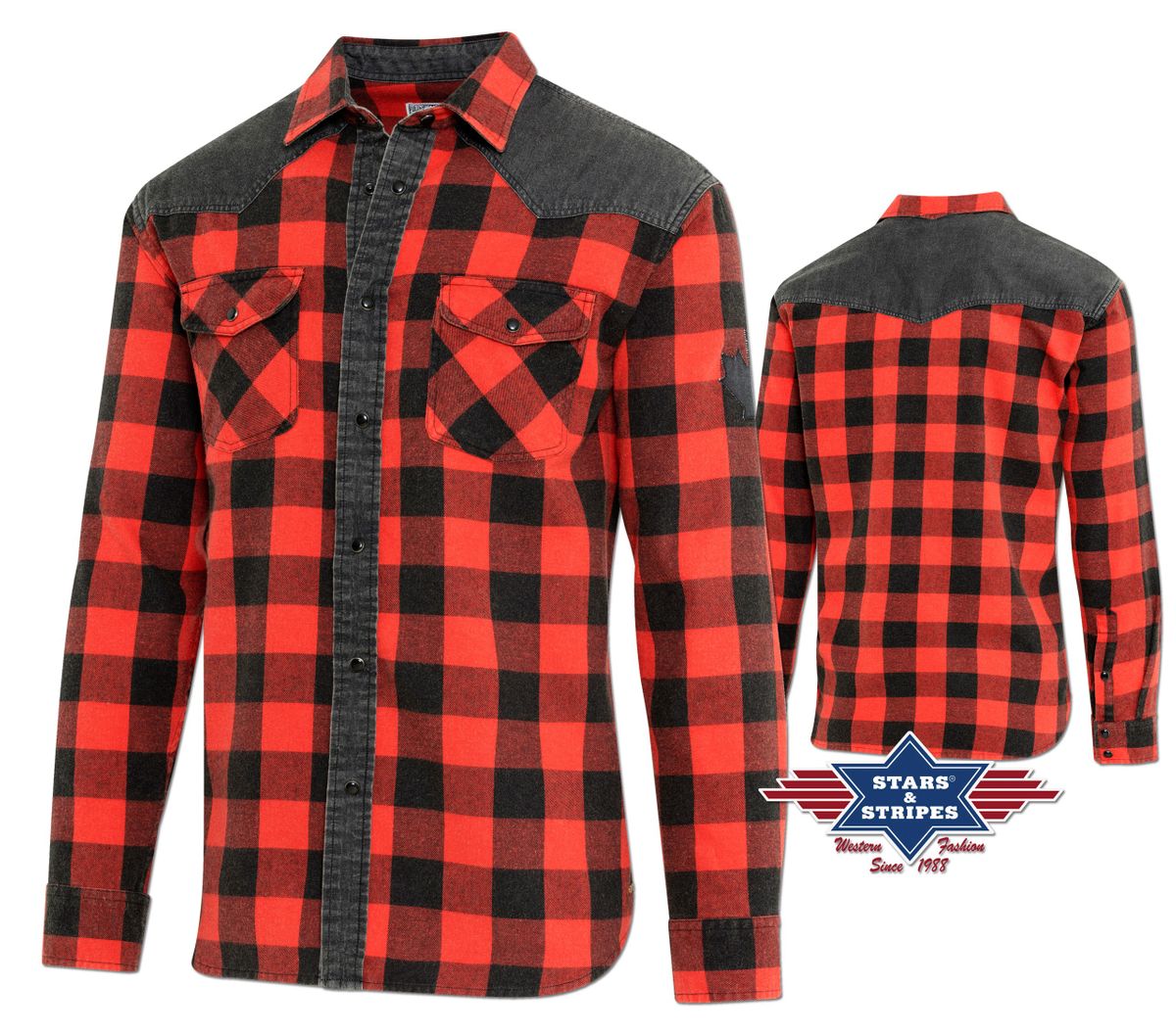 Western herreskjorte Lumber Jack red Str S-3Xl Pris: 799-,