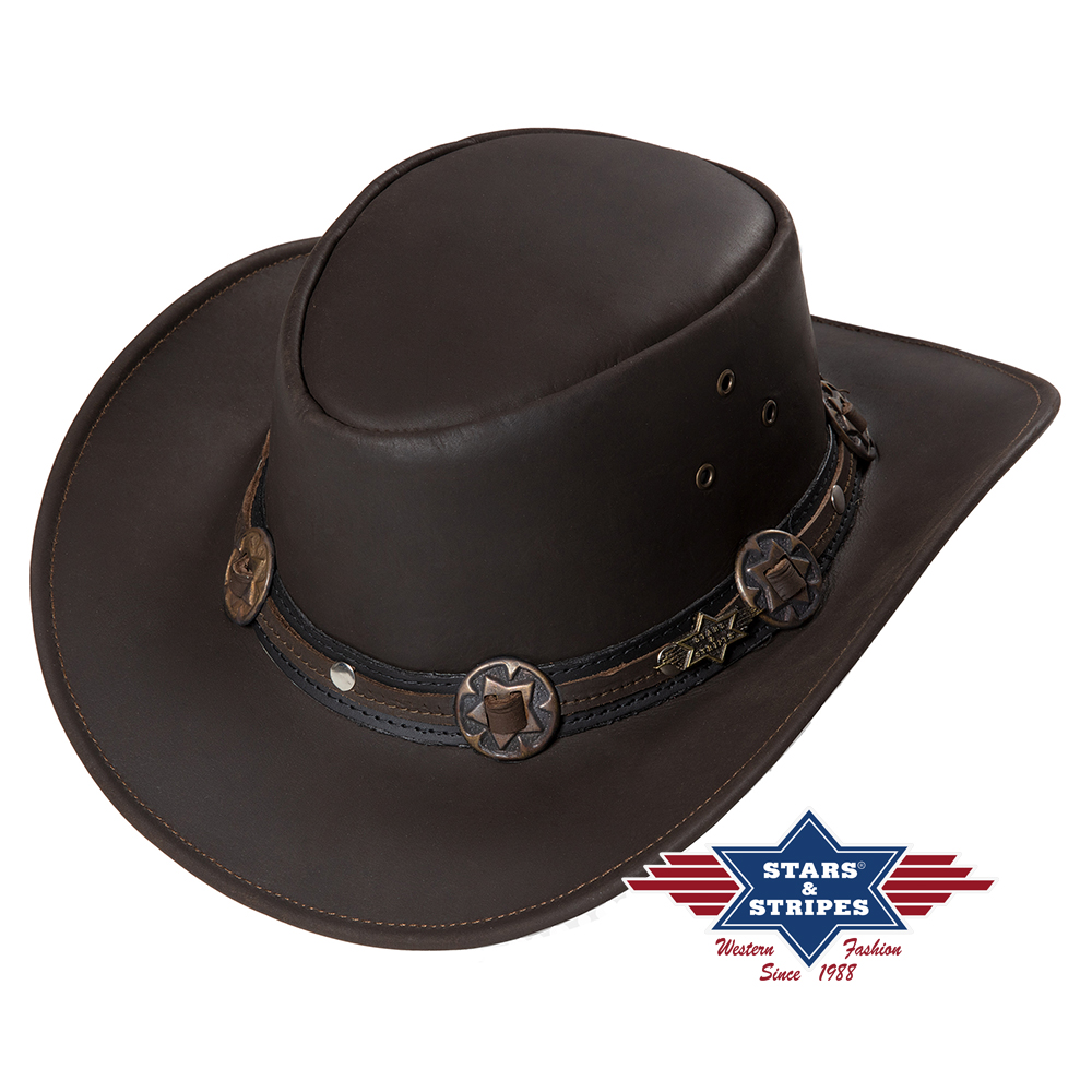 Huck cowboy hatt, western, skinnhatt 
