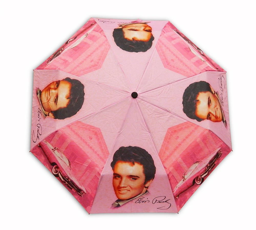 Elvis umbrella pink guitar