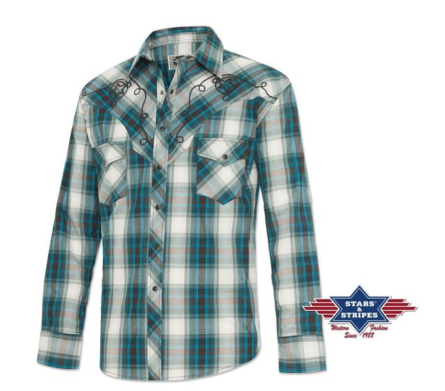 westernskjorte herre Jeff Blue str S-3Xl Pris:850-,