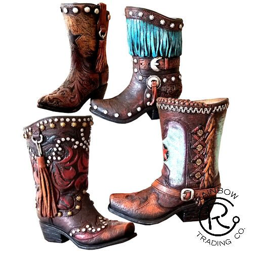 western cowboy boots holder 