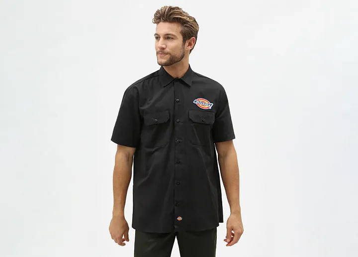 Dickies workwear skjorte herre svart Clinton dale Str S-2Xl Pris 590-,