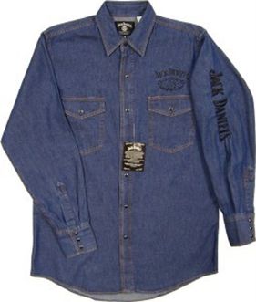 Cowboyskjorte Størrelse: M-XXL, varenummer: Jack Daniels style15 Denim, pris:890,-